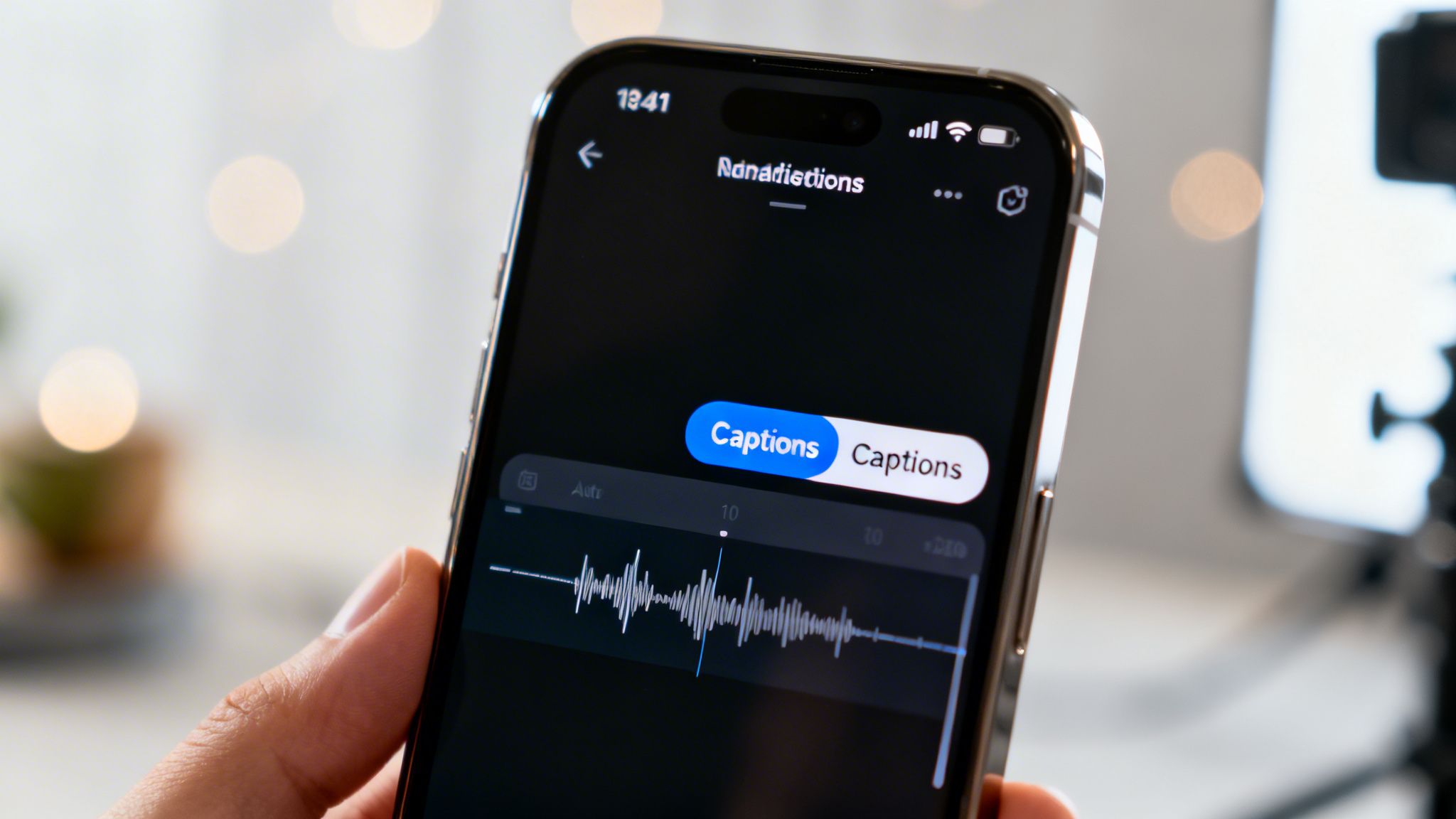 how to turn on captions on tiktok captions app