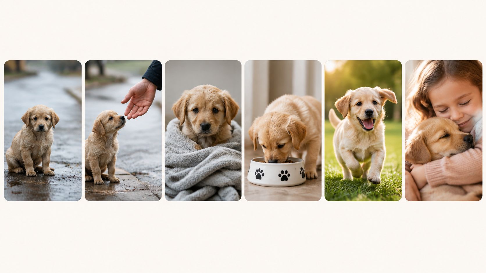 story ideas prompts puppy collage