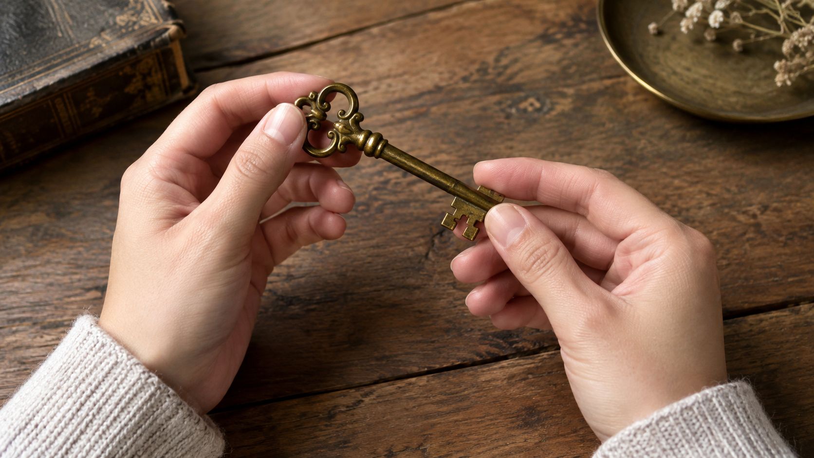 good captions for tiktok antique key
