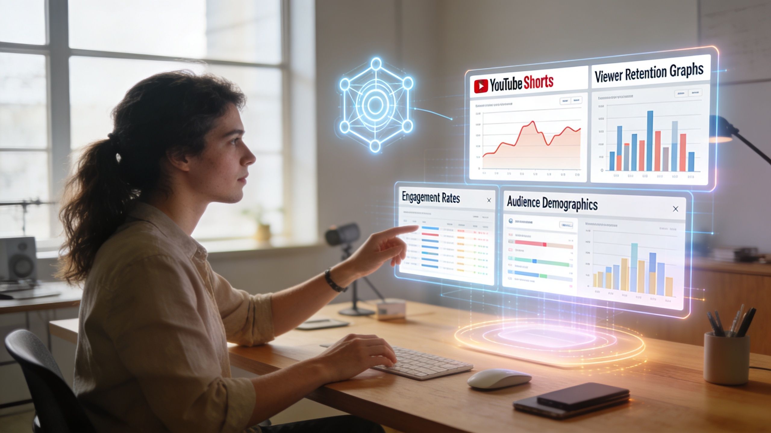 how to create a youtube short data analytics