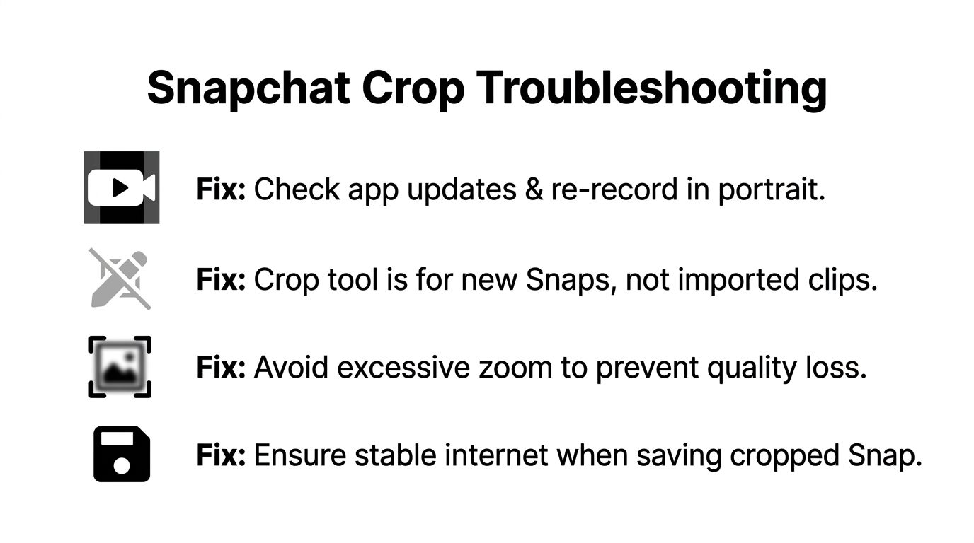 how to crop video on snapchat troubleshooting tips