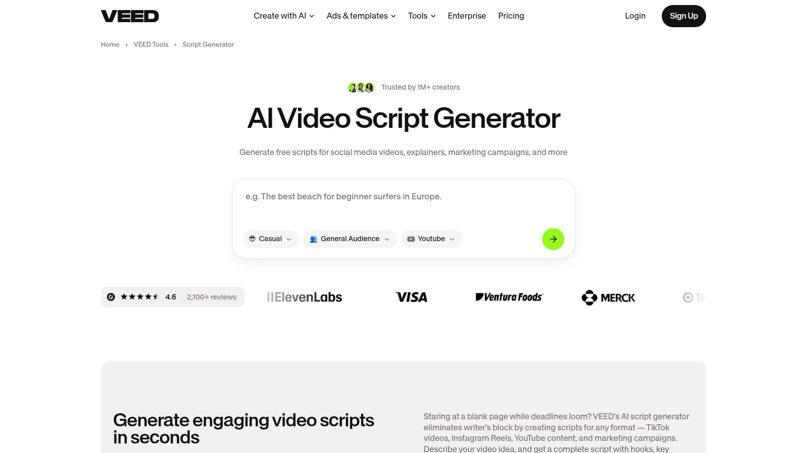 tiktok video script generator ai tool