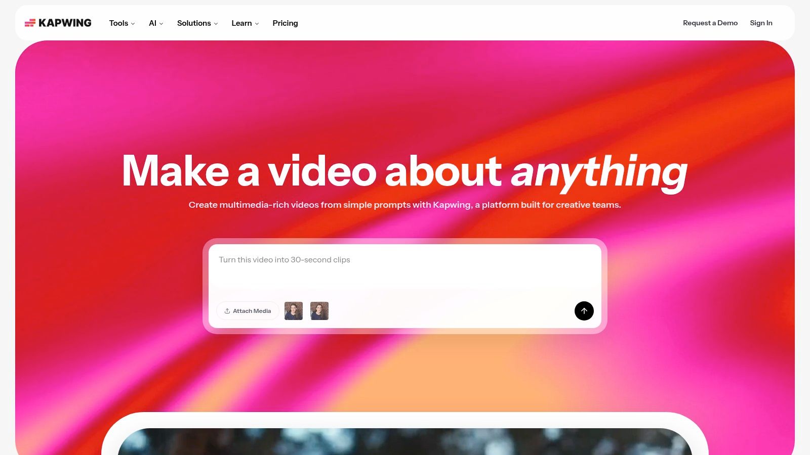 best chromebook video editor kapwing interface