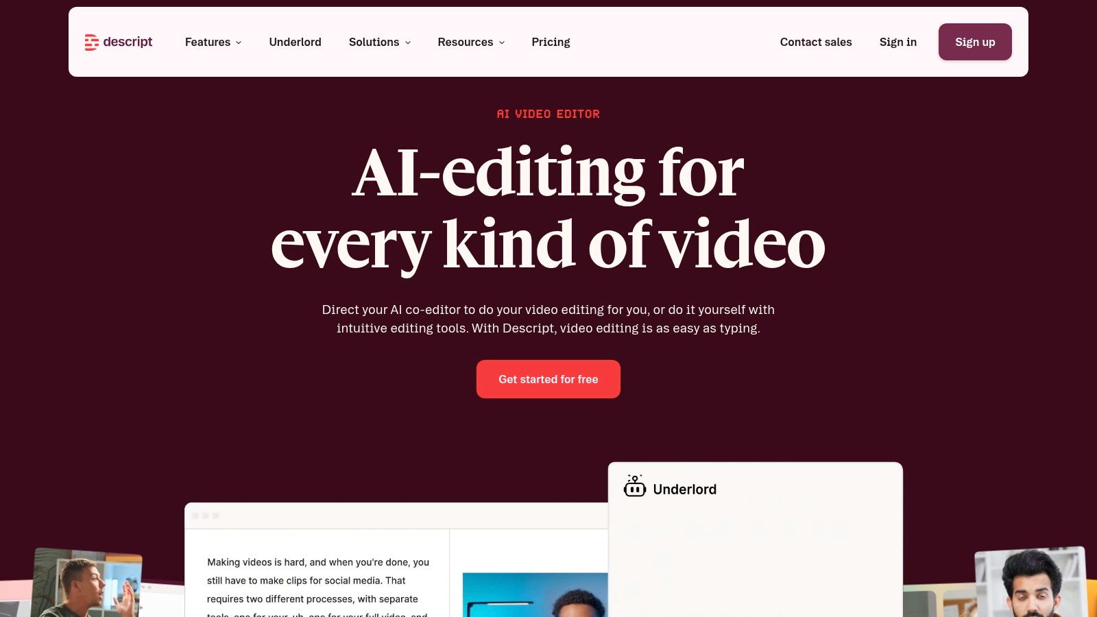 creator economy tools ai video editor
