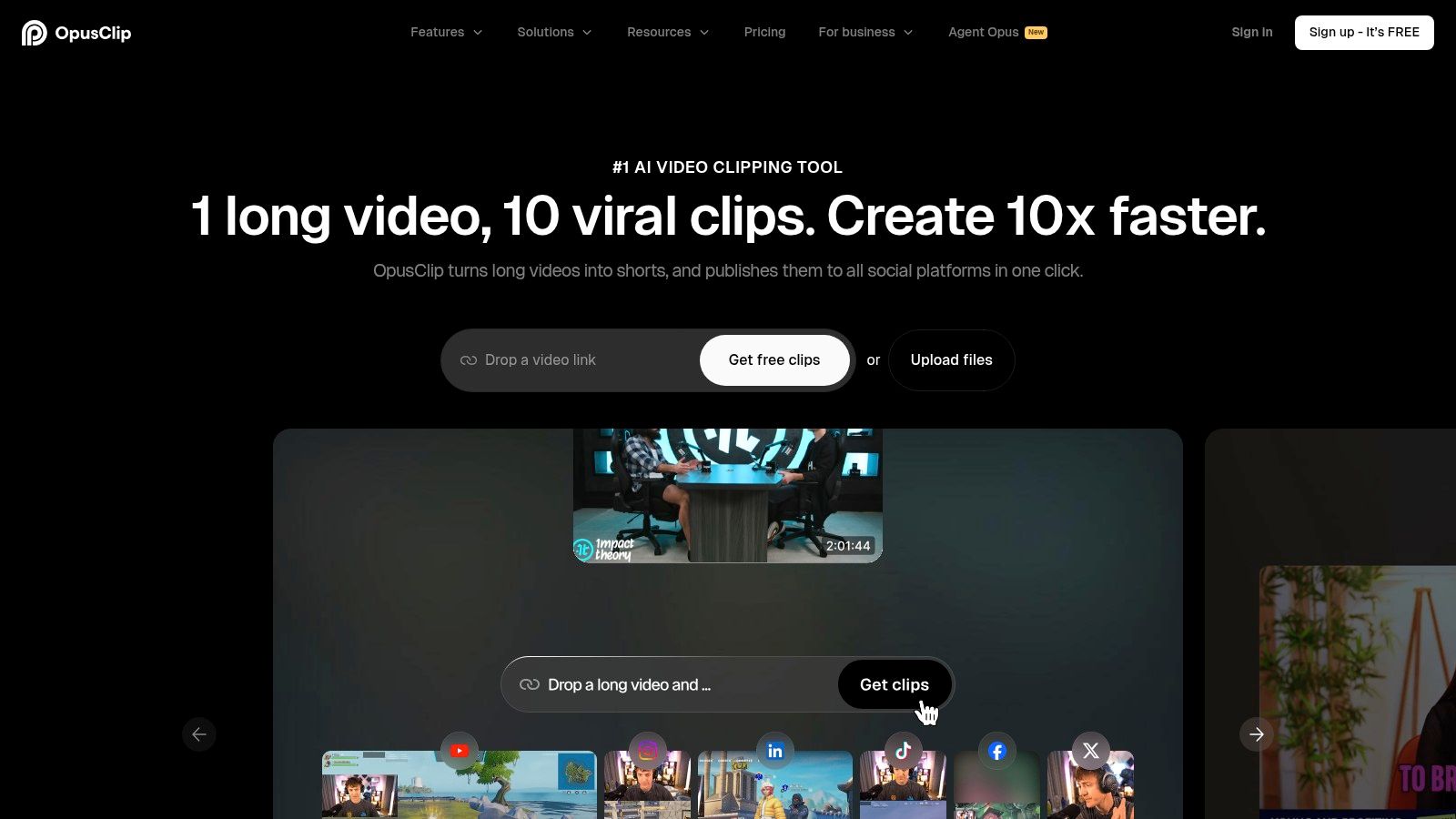 ai video creation tool video clipping