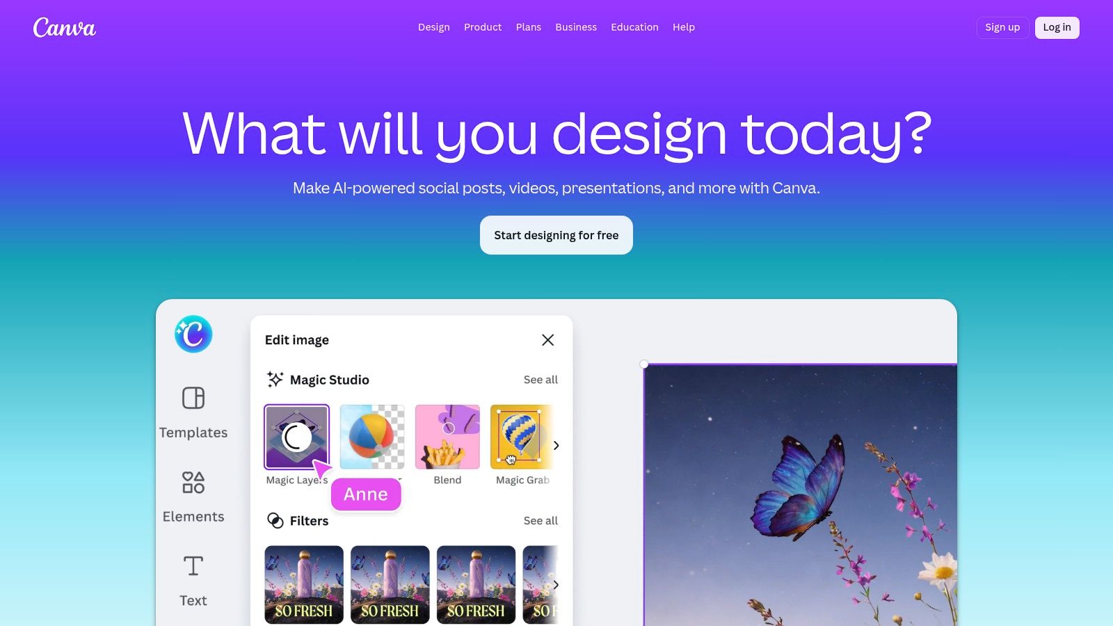 best capcut alternative canva interface
