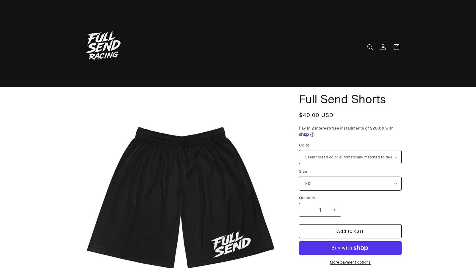 full send shorts athletic shorts