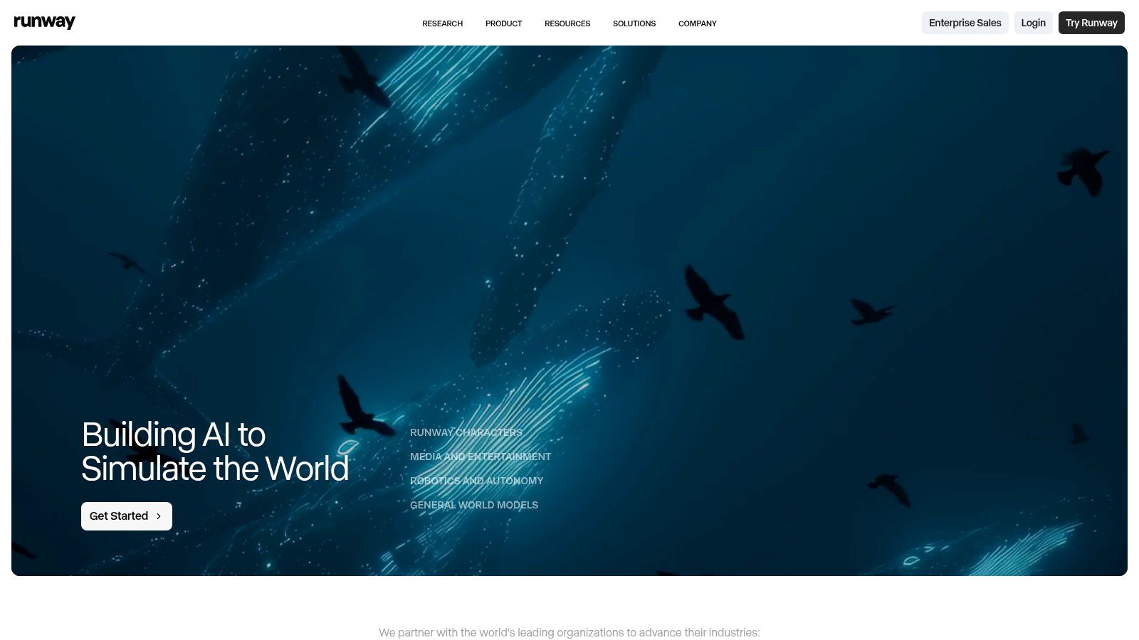 best content creation apps runway homepage