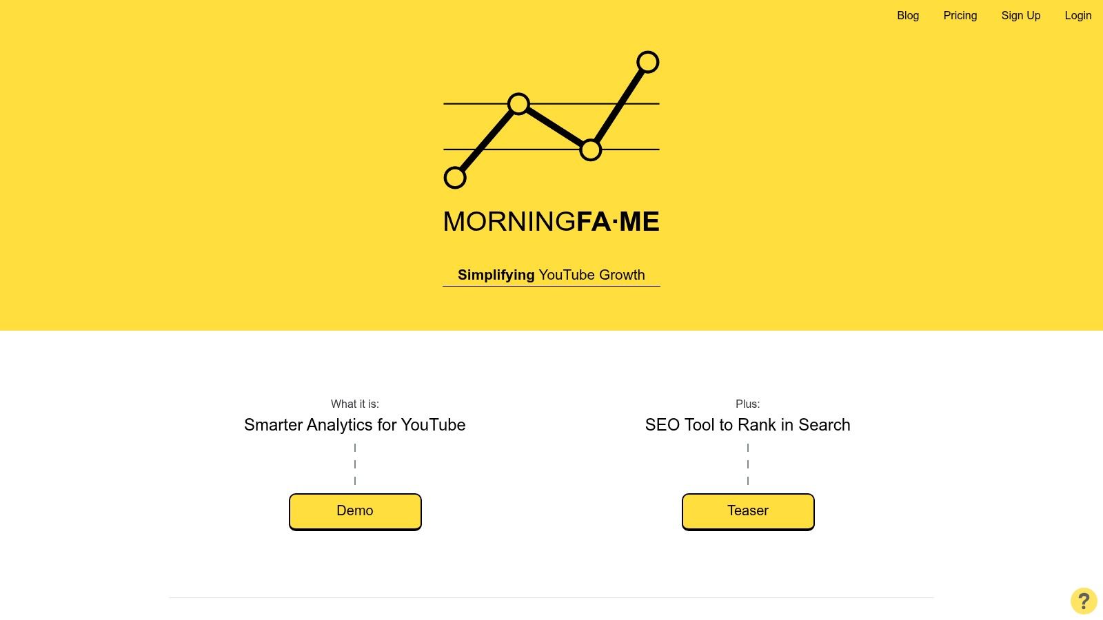 video topic generator morningfame homepage