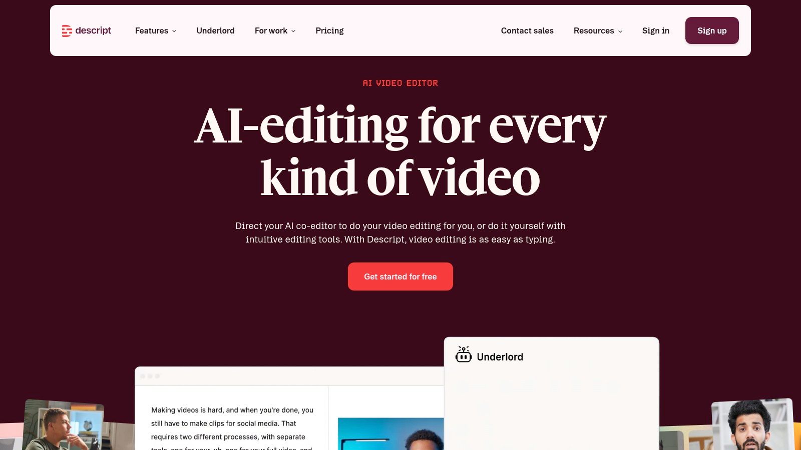ai video creation tool ai editing
