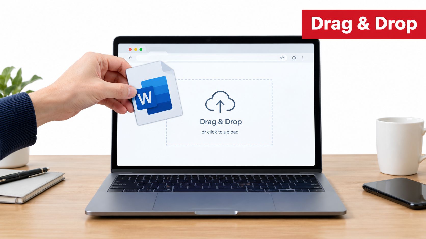 Screenshot from https://pdfwix.com/word-to-pdf
