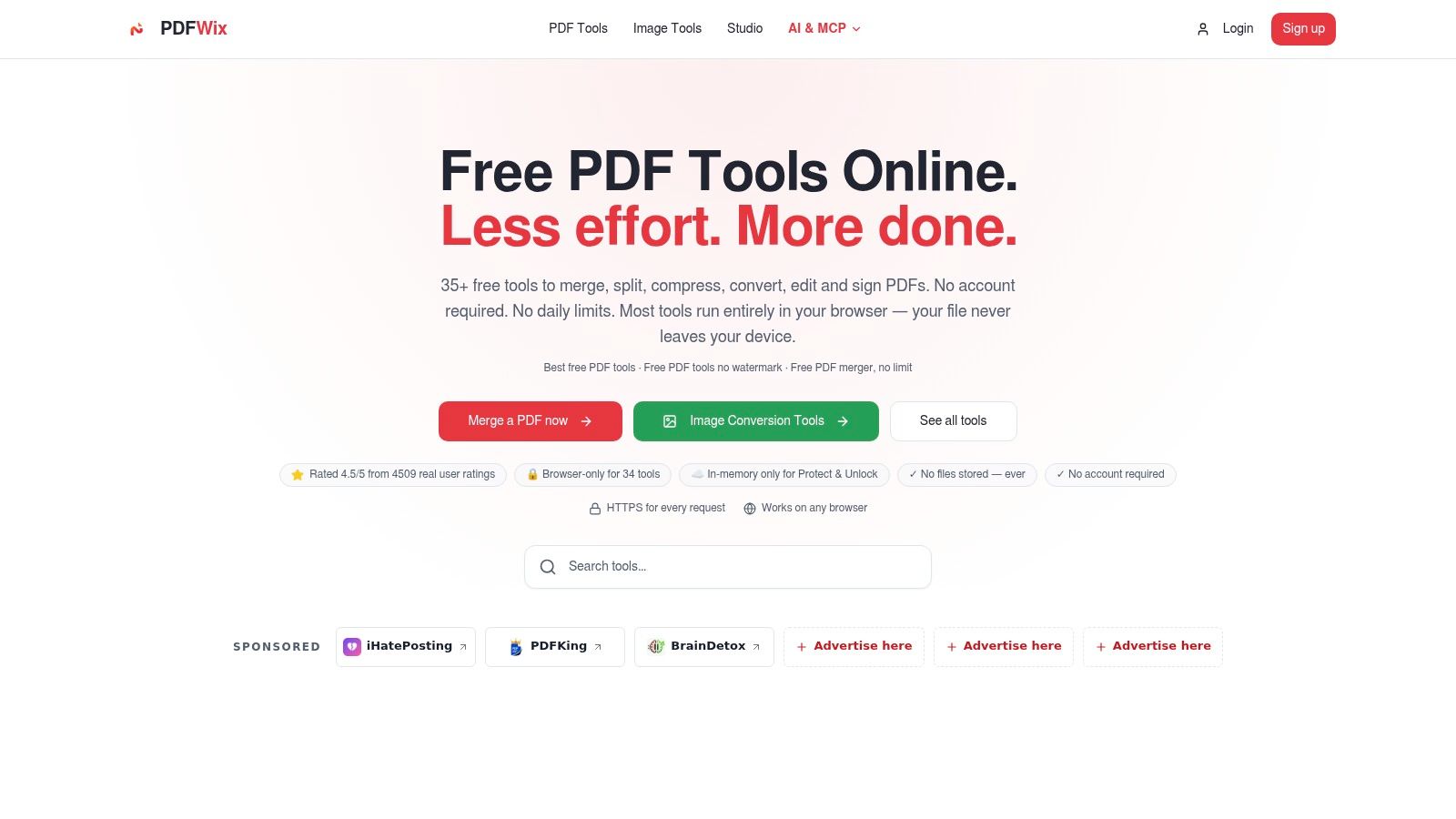Screenshot from https://www.pdfwix.com