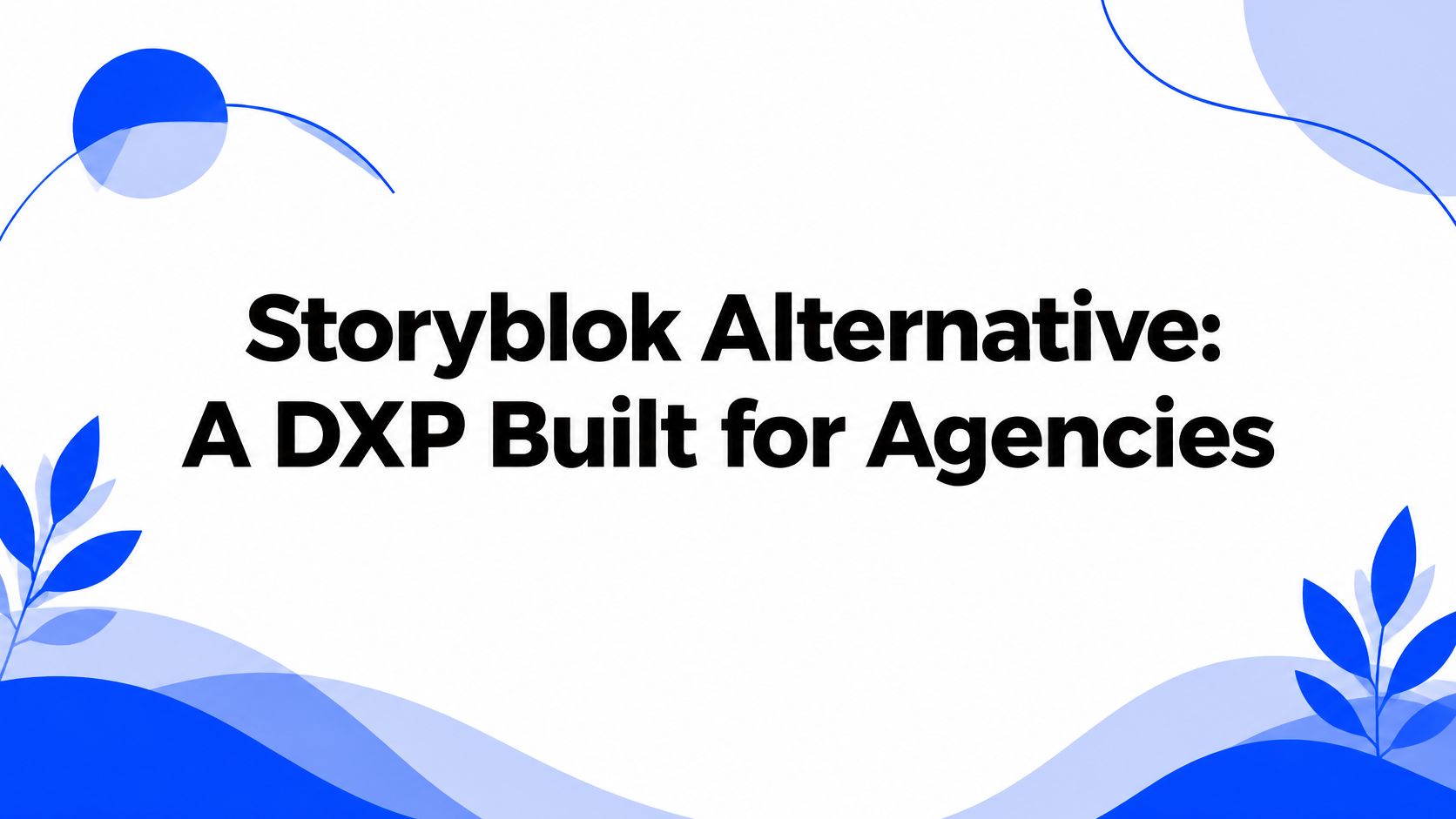 Storyblok Alternative: A DXP Built for Agencies