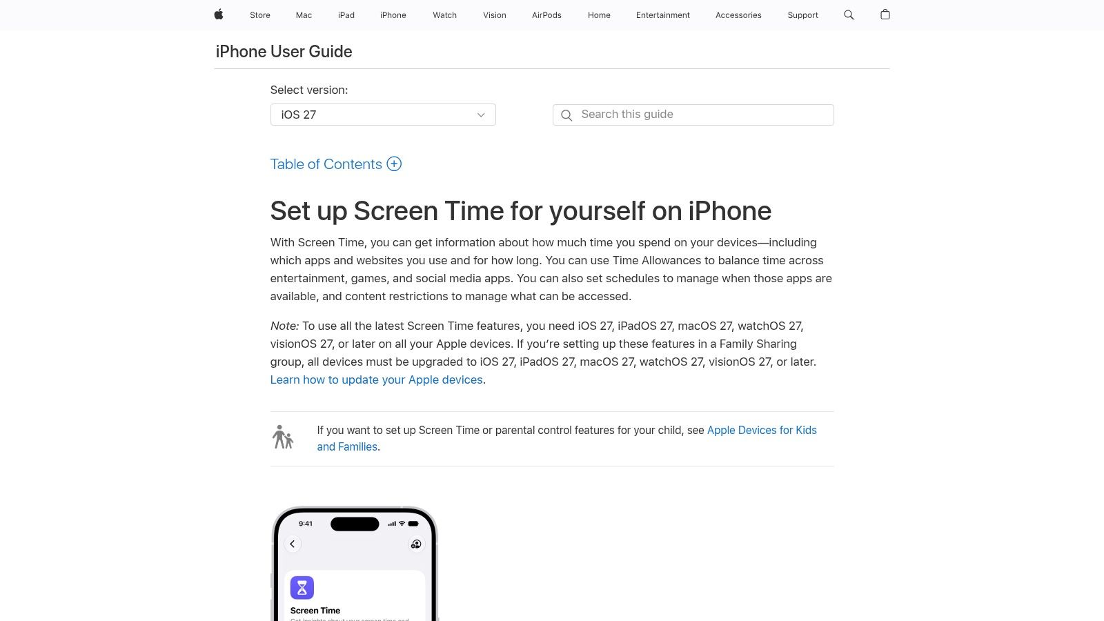 Apple Screen Time
