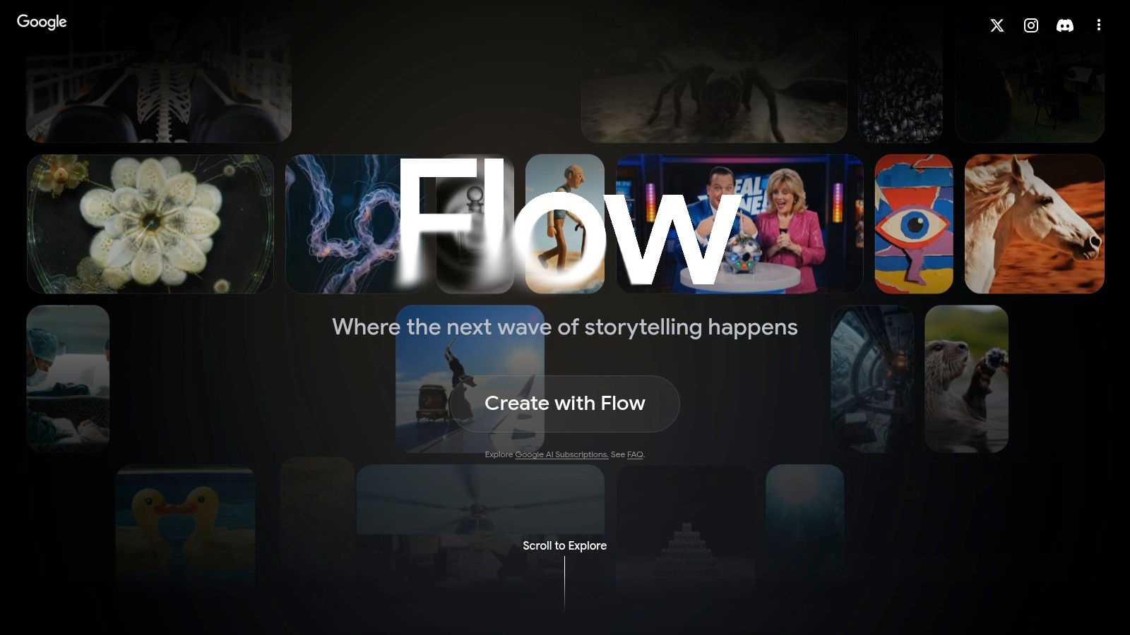 Google Veo (via Google Labs Flow/VideoFX)