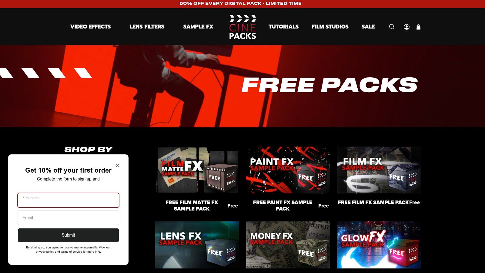 CinePacks (Free Sample Packs)