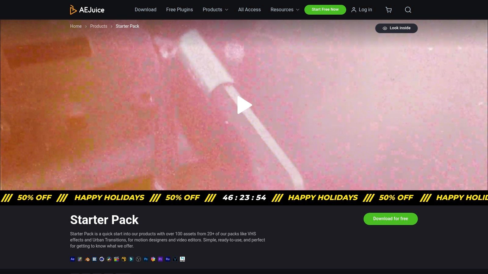 AEJuice (Starter Pack & Free Plugins)