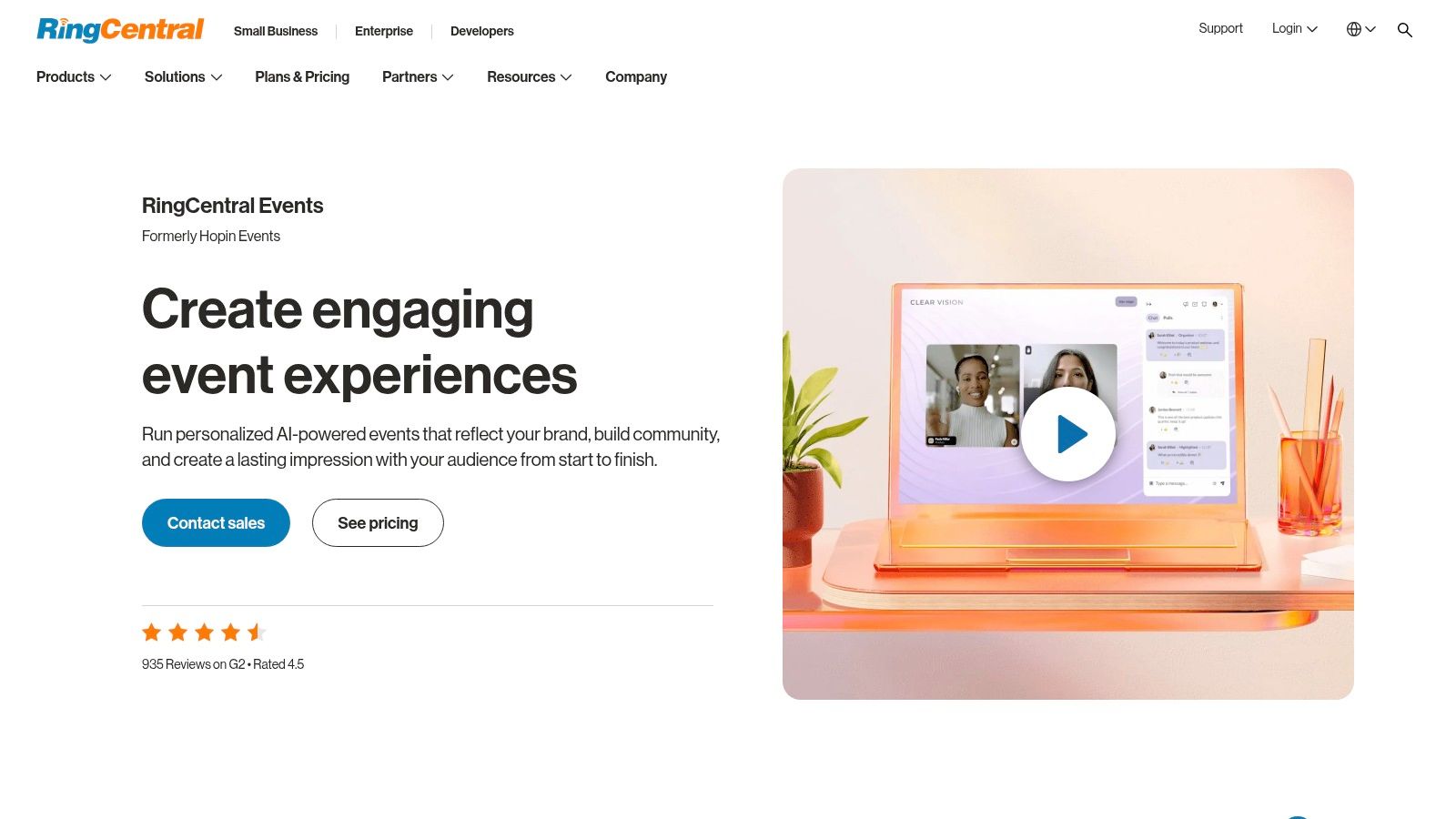 RingCentral Events (formerly Hopin)