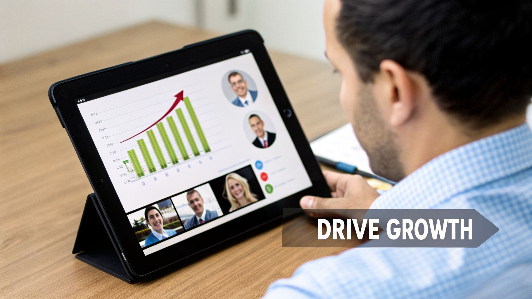 what is agency management system business growth What is Agency Management System? Streamline Ops & Grow Your Agency An agency management system (AMS) is the software that runs your entire independent insurance agency. It’s the central hub for everything from client and policy details to accounting and daily to-do lists, all organized in one place. A man reviews a tablet displaying a business growth chart and video conference participants.