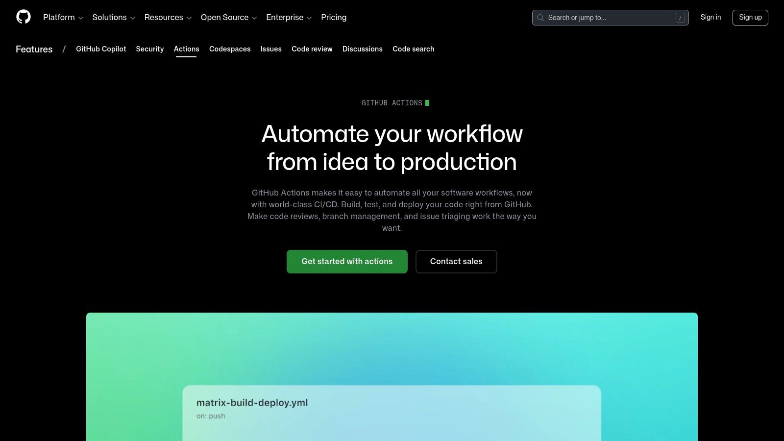 GitHub Actions (for CI with Kubernetes deploy)