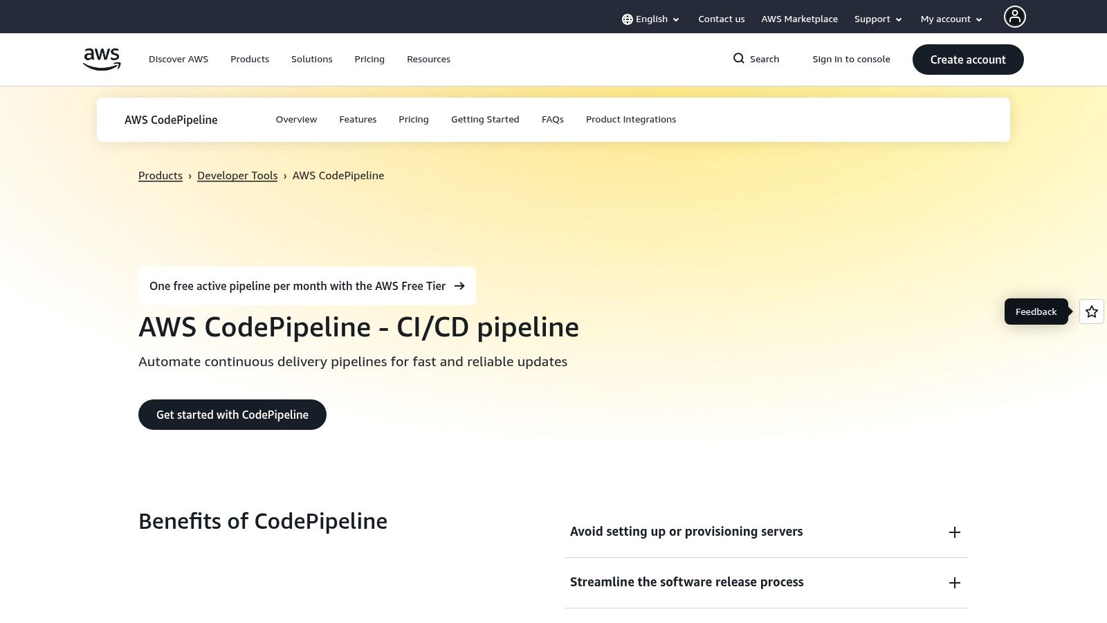 AWS CodePipeline (with CodeBuild)