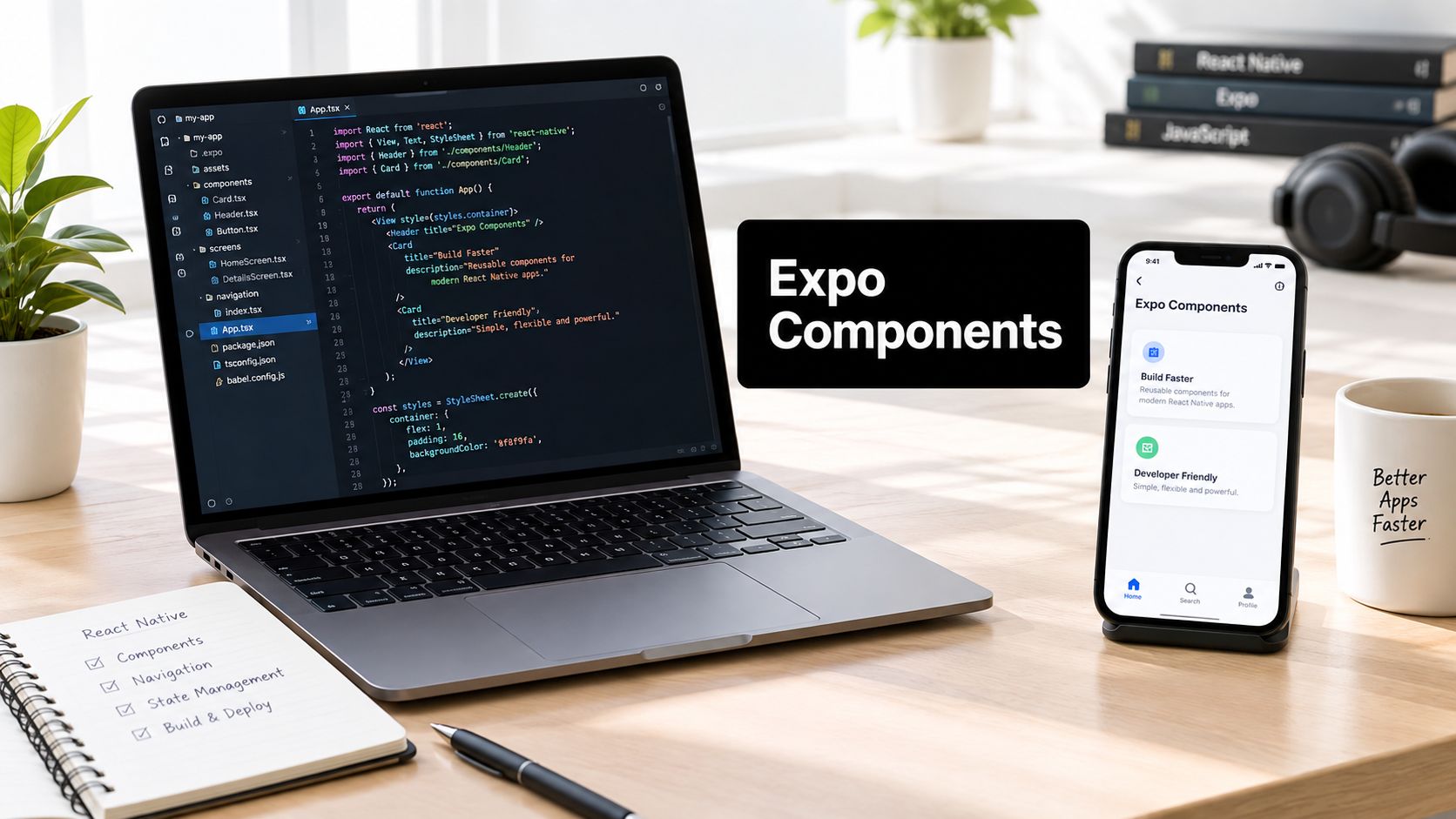 React Native Expo Components Reference and Guide