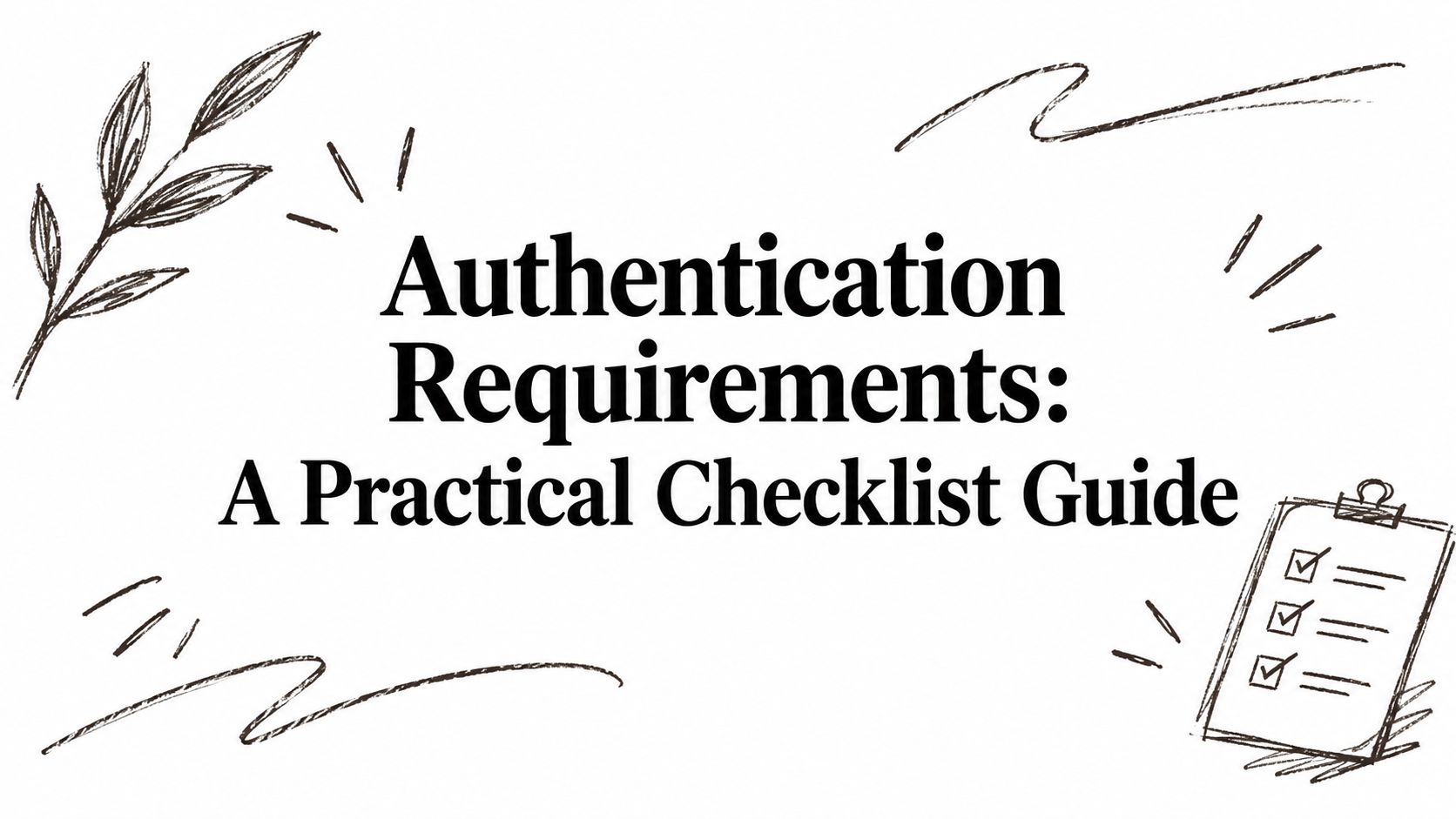 Featured image for Authentication Requirements: A Practical Checklist Guide