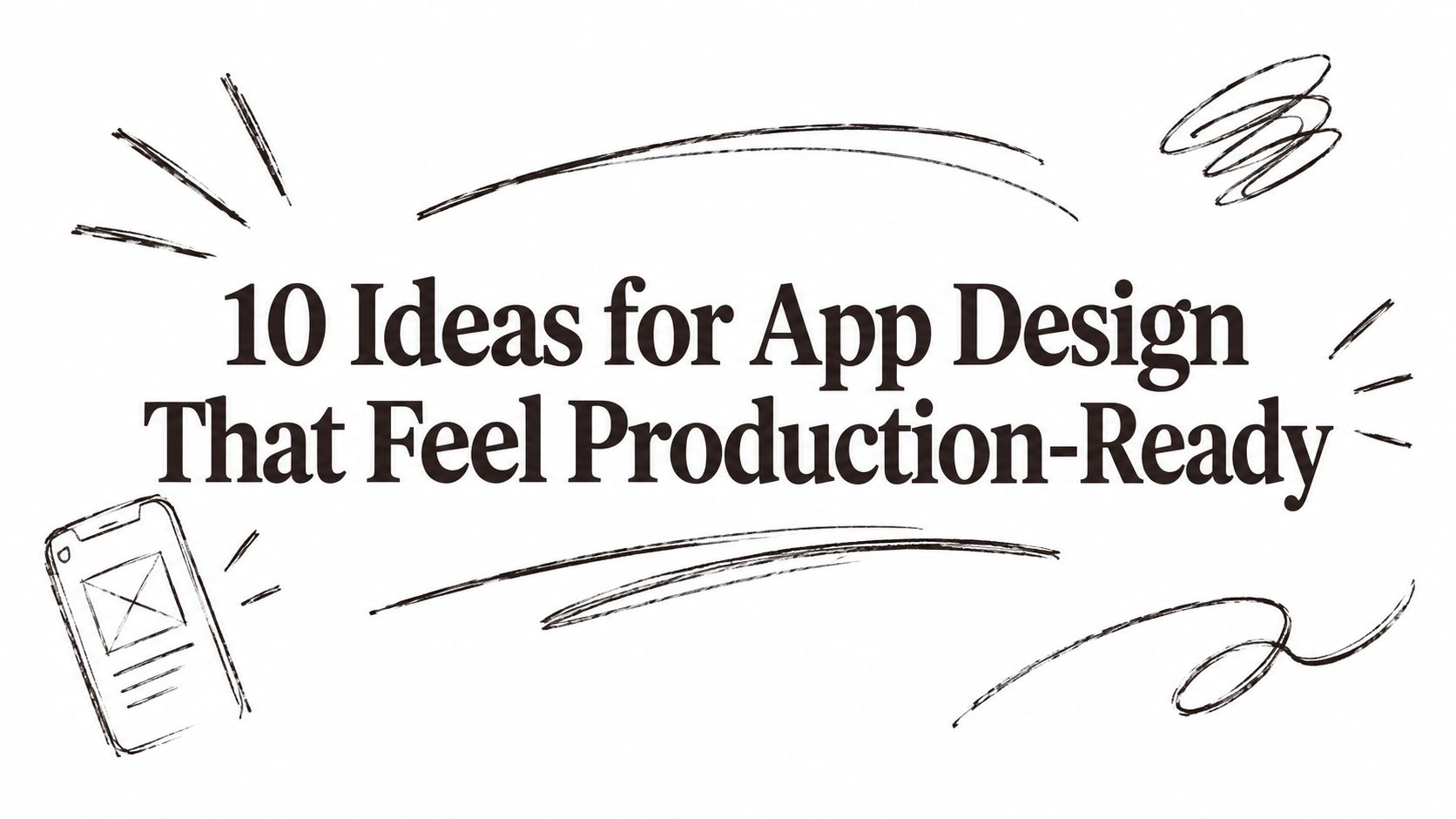 Featured image for 10 Ideas for App Design That Feel Production-Ready