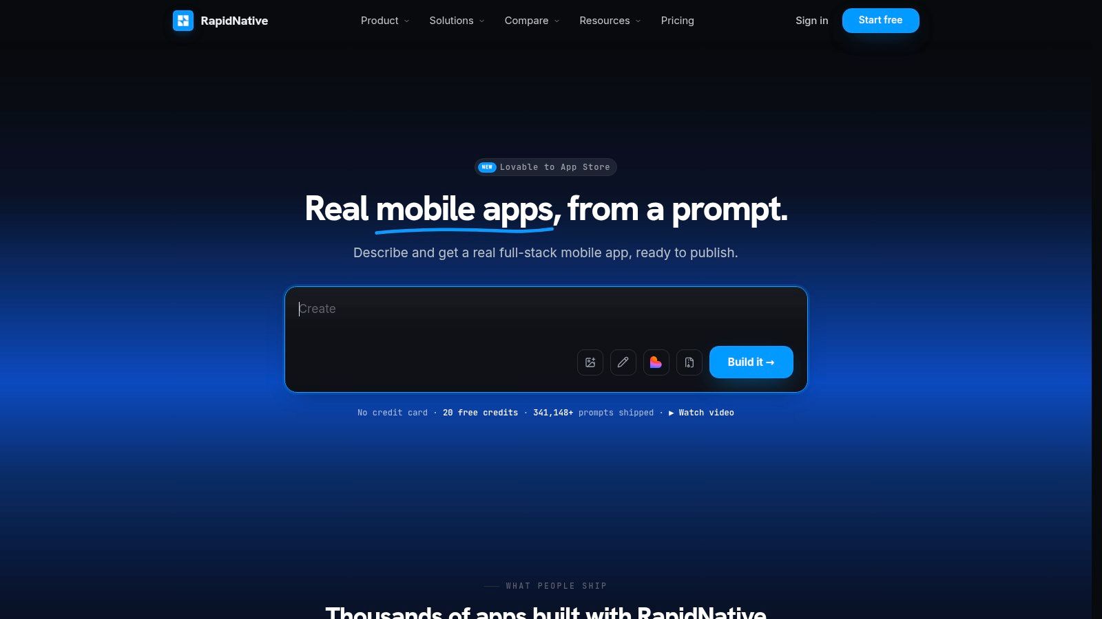 Screenshot from https://www.rapidnative.com