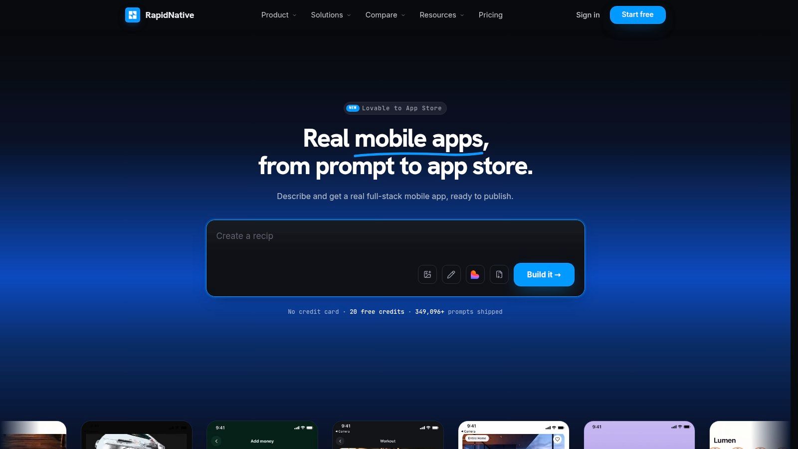 Screenshot from https://www.rapidnative.com