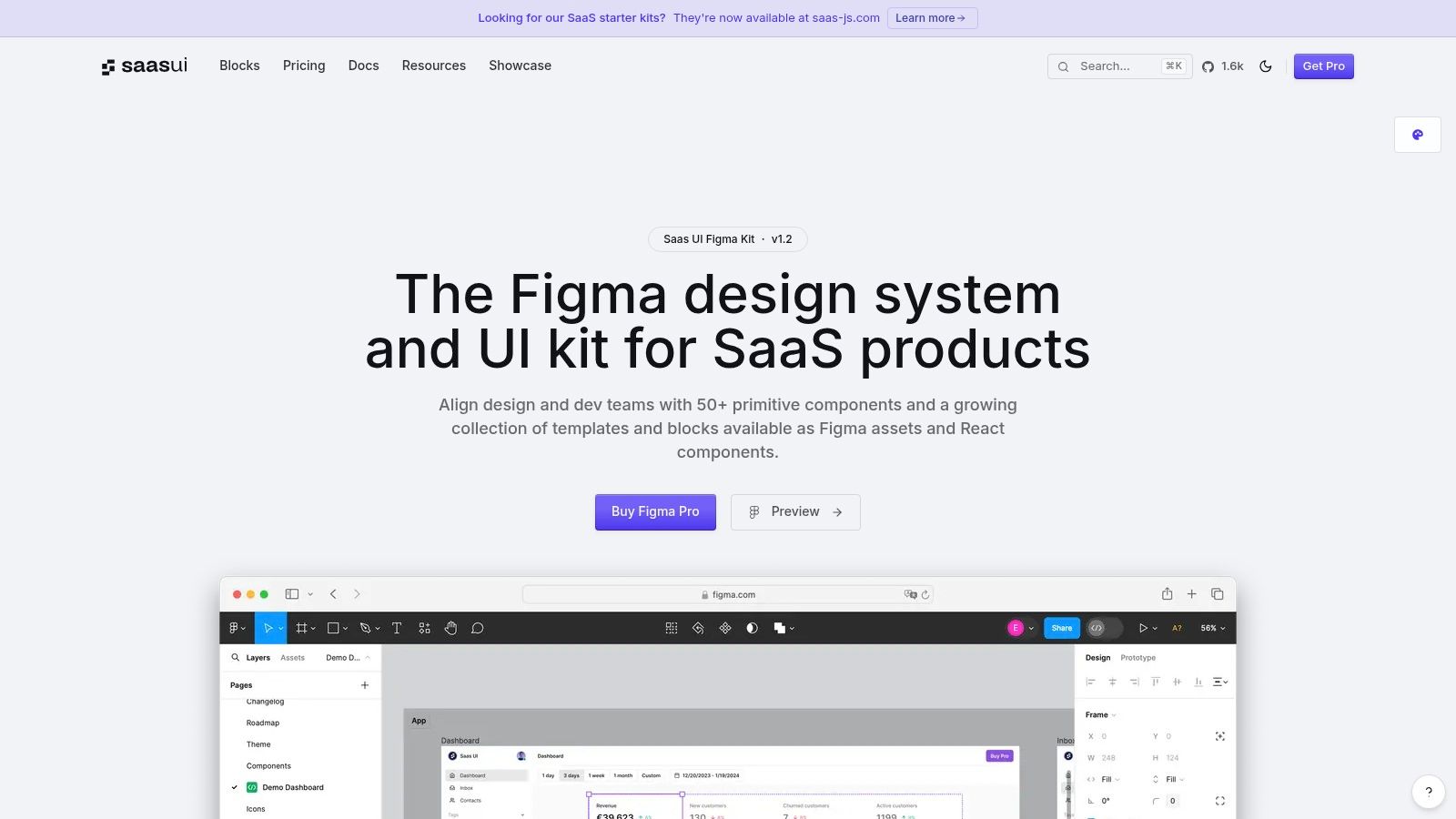Saas UI Figma Design System