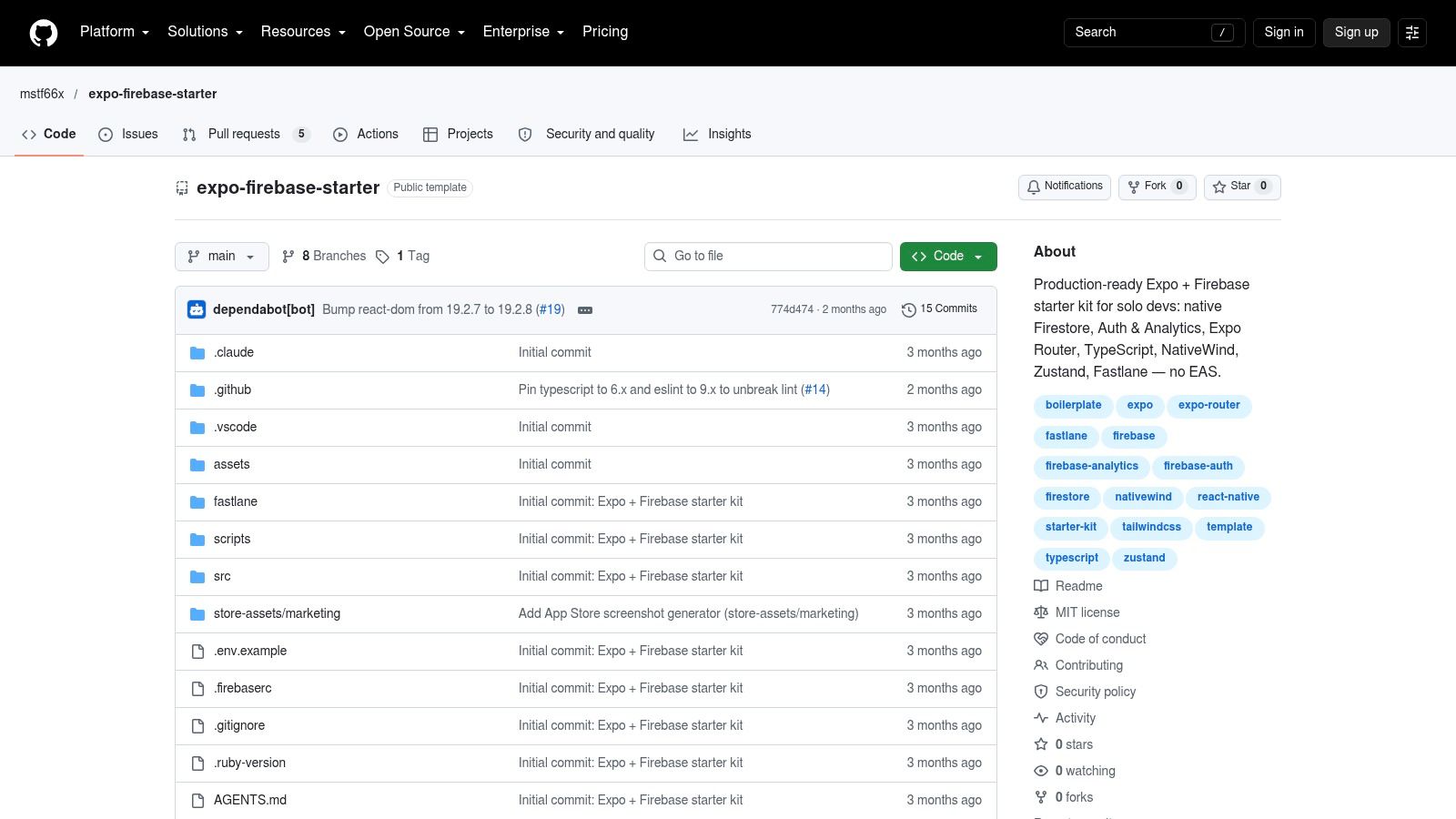 expo-community Expo Firebase Starter