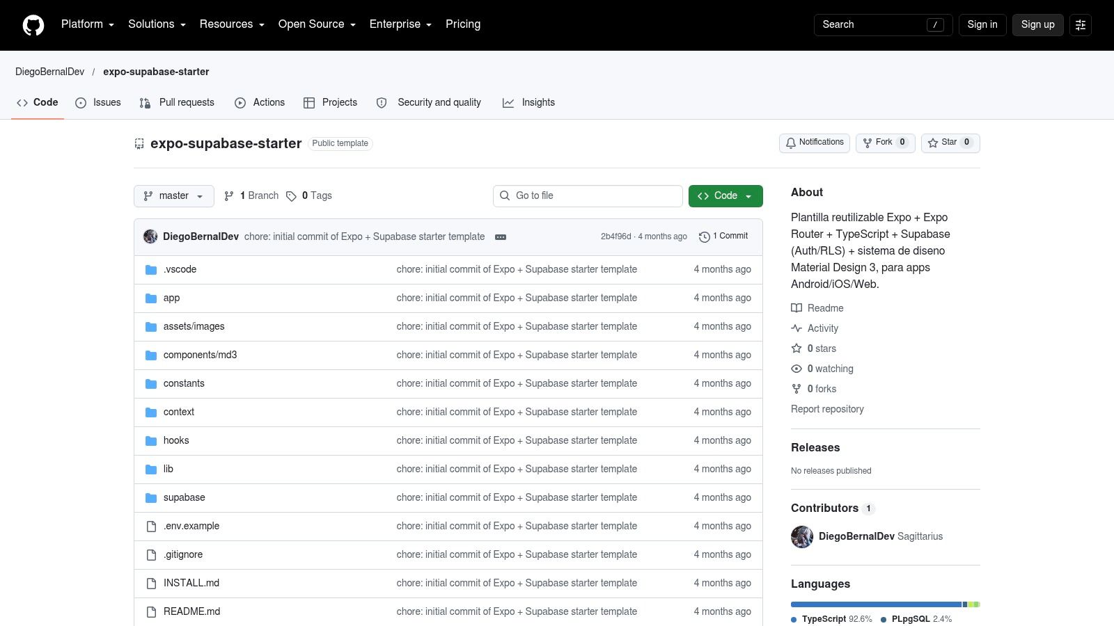 mstf66x Expo Firebase Starter