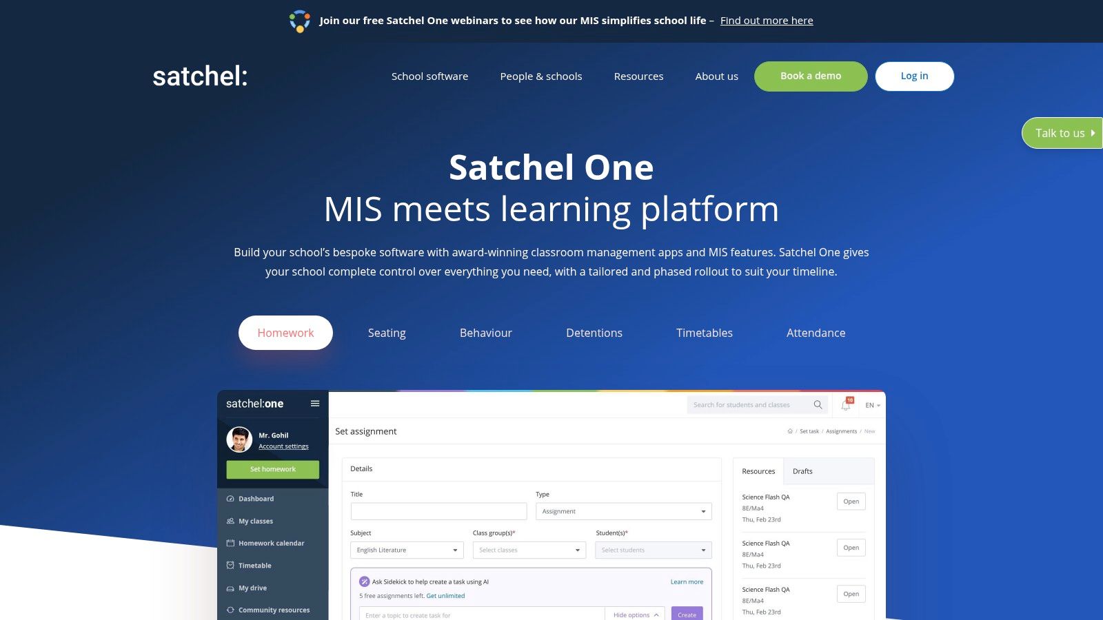 Satchel One (formerly Show My Homework)