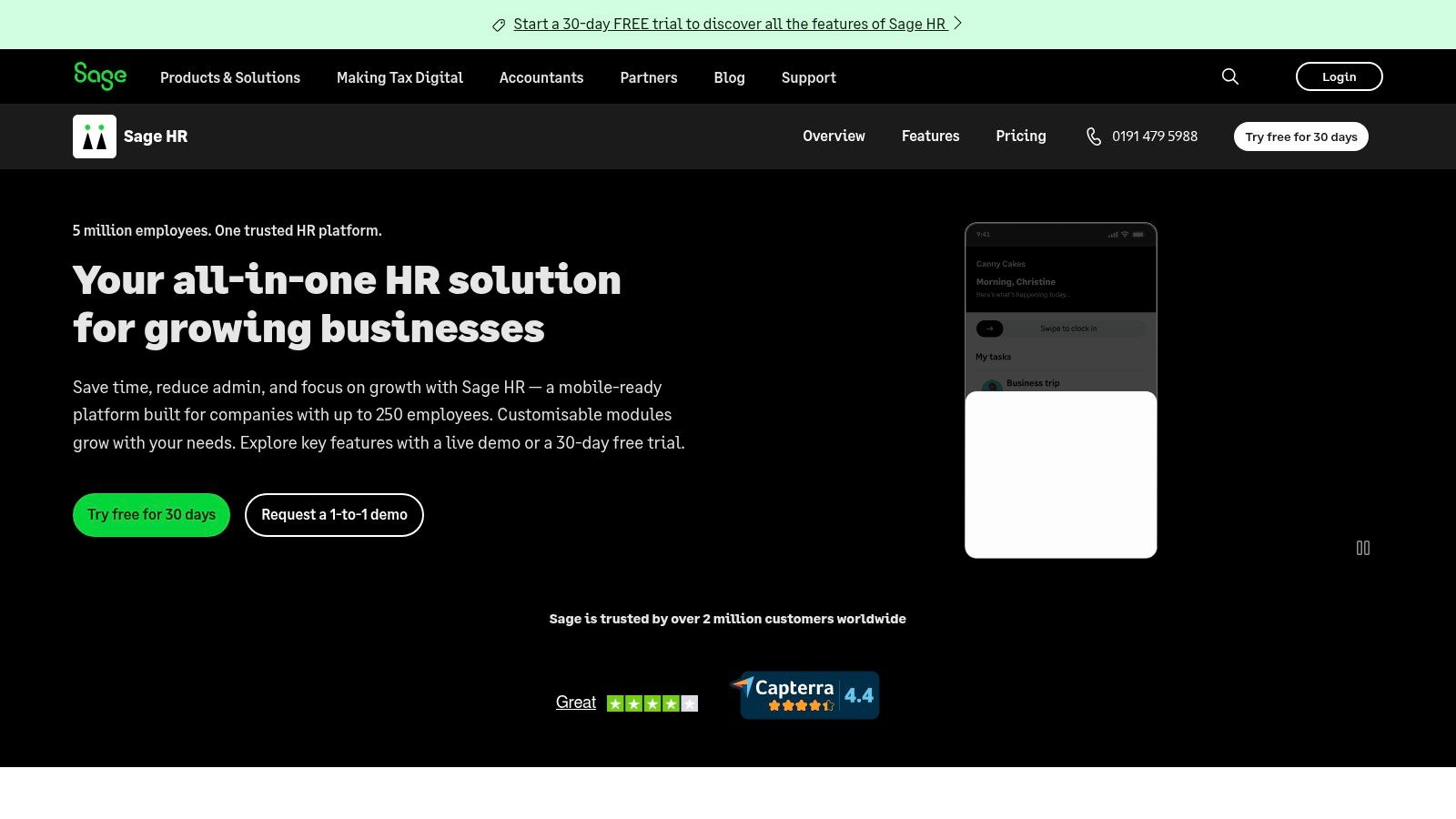 Sage HR (formerly CakeHR)