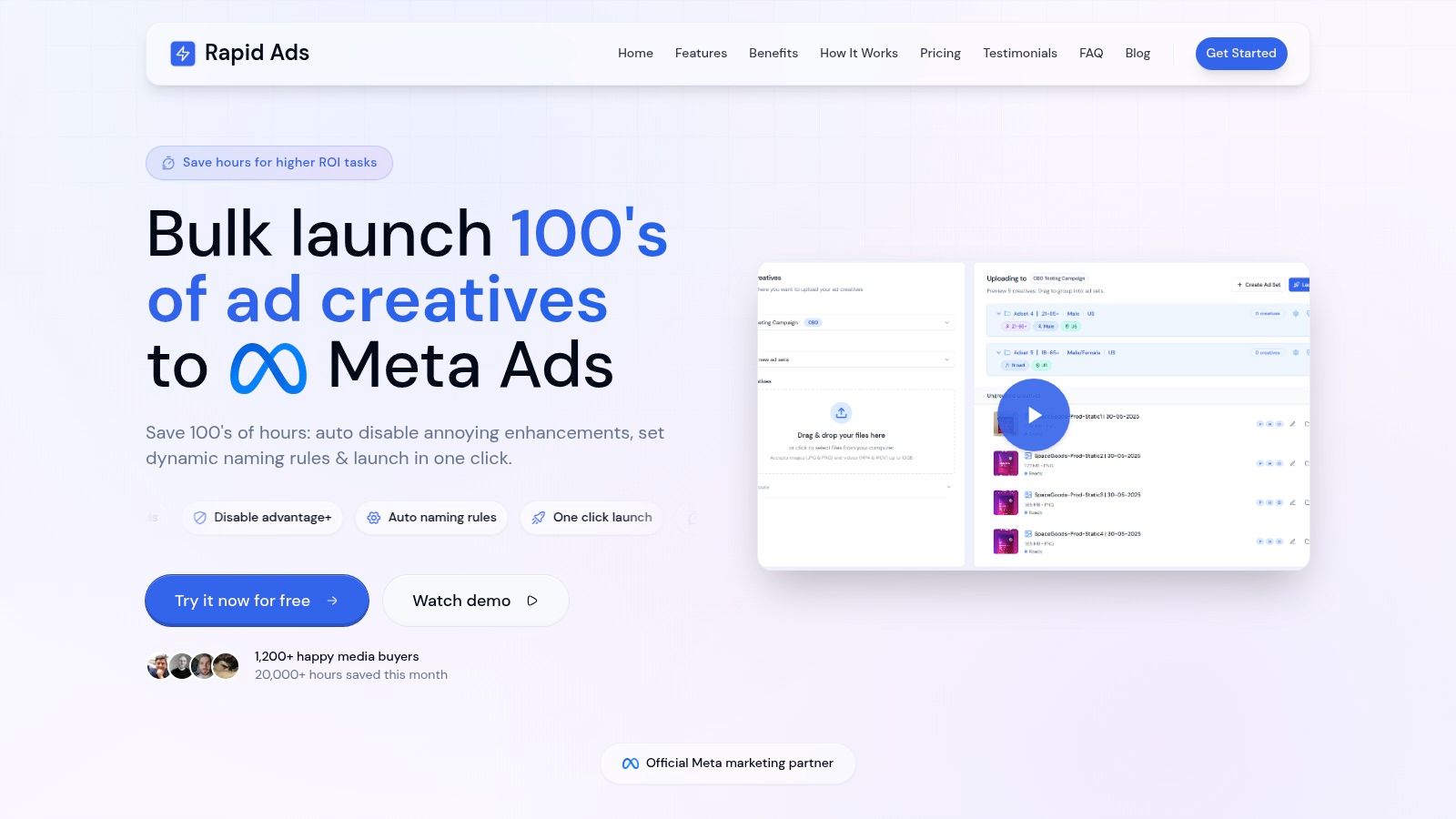 Screenshot from https://rapid-ads.com