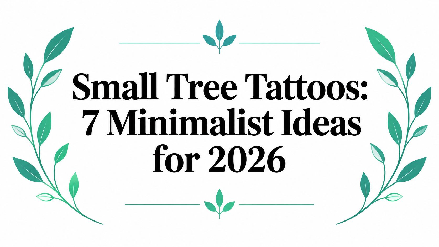 Small Tree Tattoos: 7 Minimalist Ideas for 2026