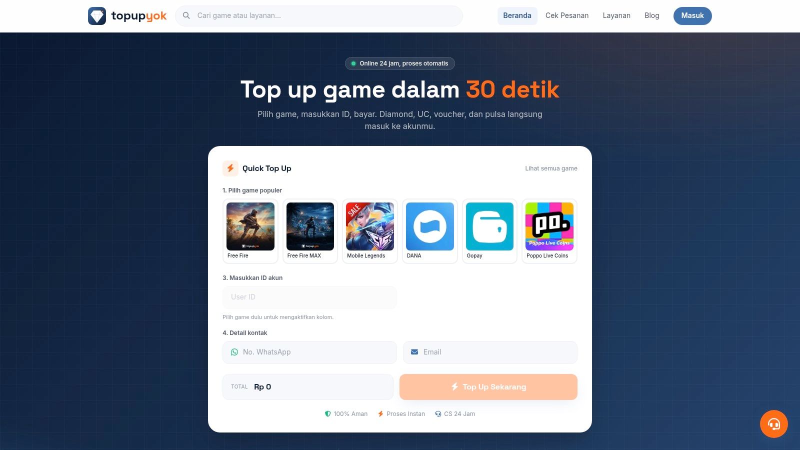 Screenshot from https://topupyok.com