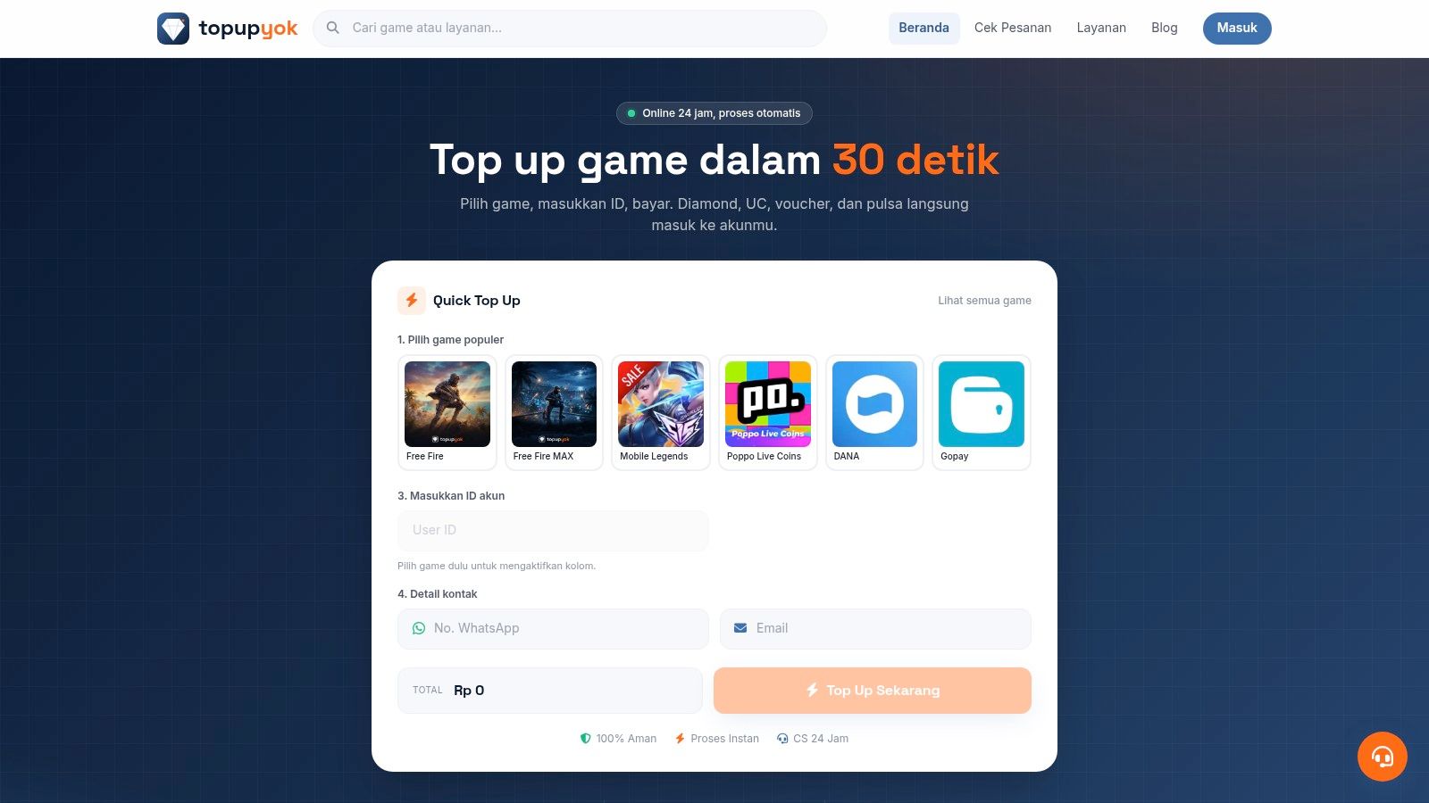 Screenshot from https://topupyok.com