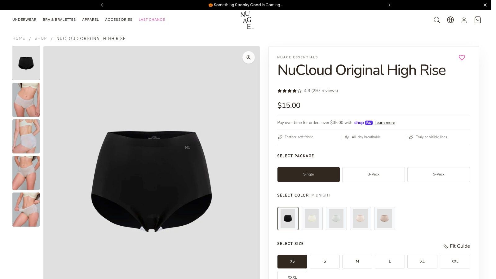 Screenshot from https://nuagewears.com/products/nucloud-original-high-rise