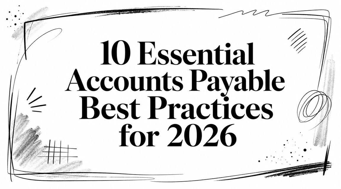10 Essential Accounts Payable Best Practices for 2026