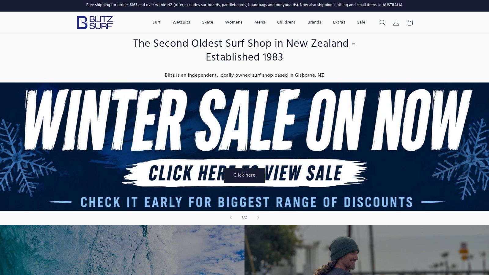 Screenshot from https://blitzsurf.co.nz