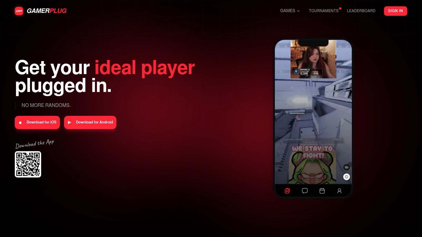Screenshot from https://gamerplug.app