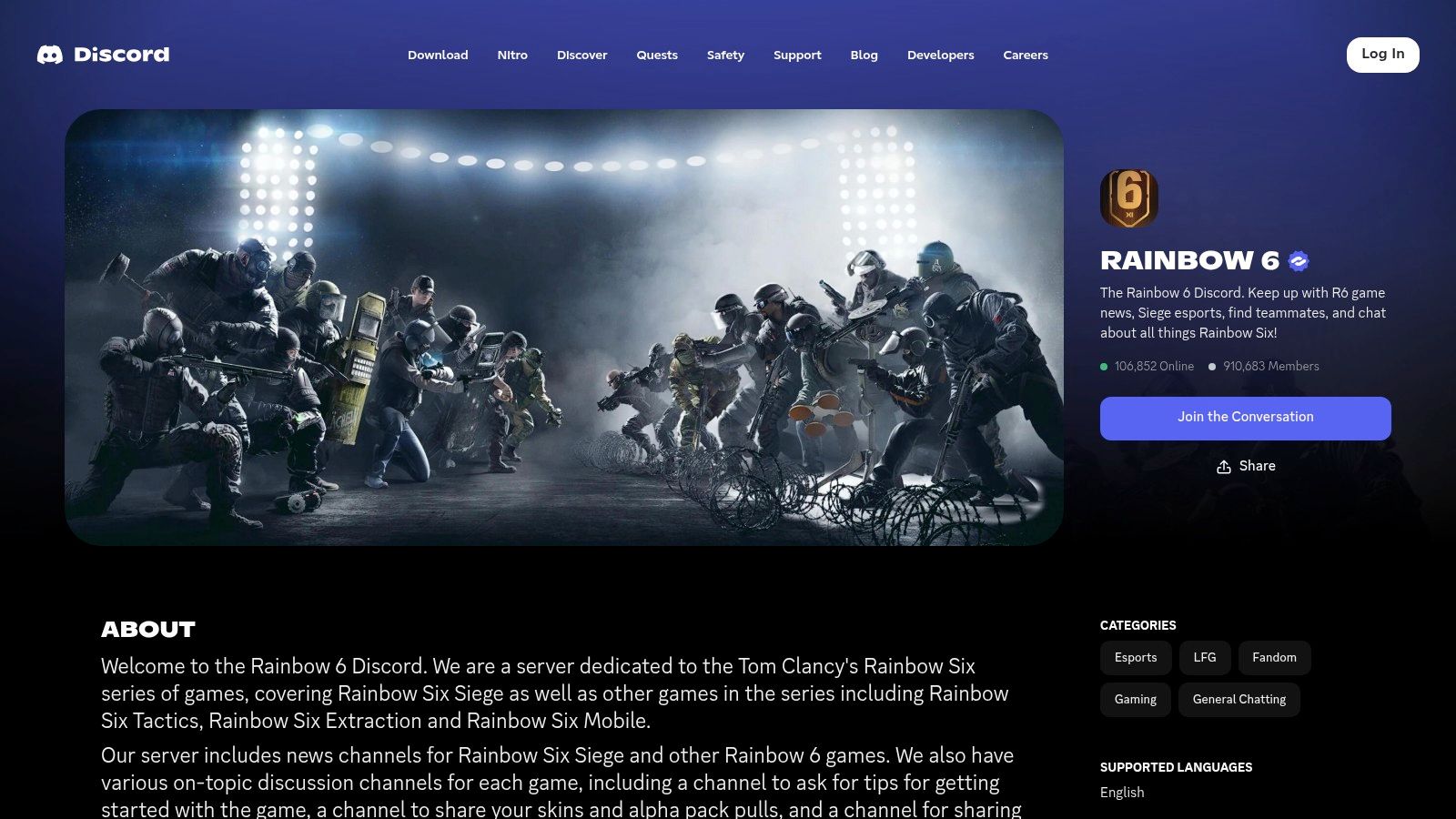 Rainbow 6 Official Discord