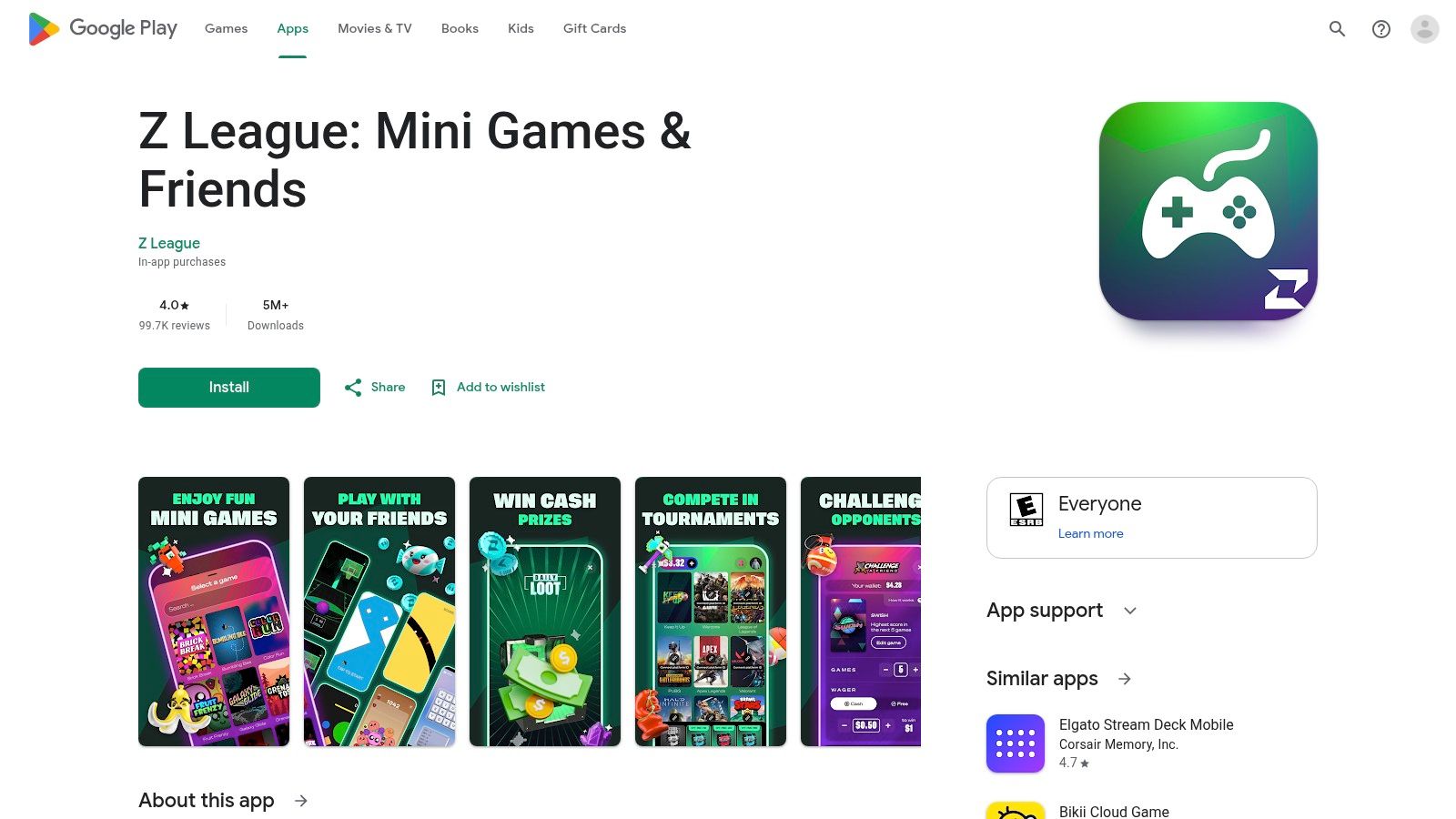 Z League (LFG + tournaments app)