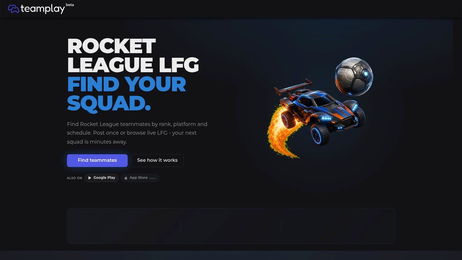 Teamplay.gg Rocket League LFG app
