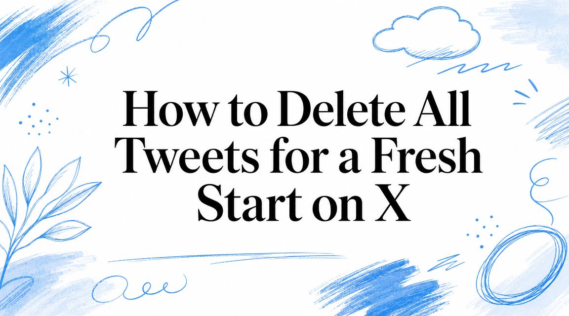 How to Delete All Tweets for a Fresh Start on X