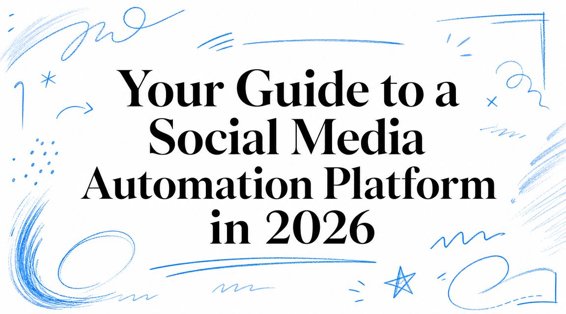 Your Guide to a Social Media Automation Platform in 2026