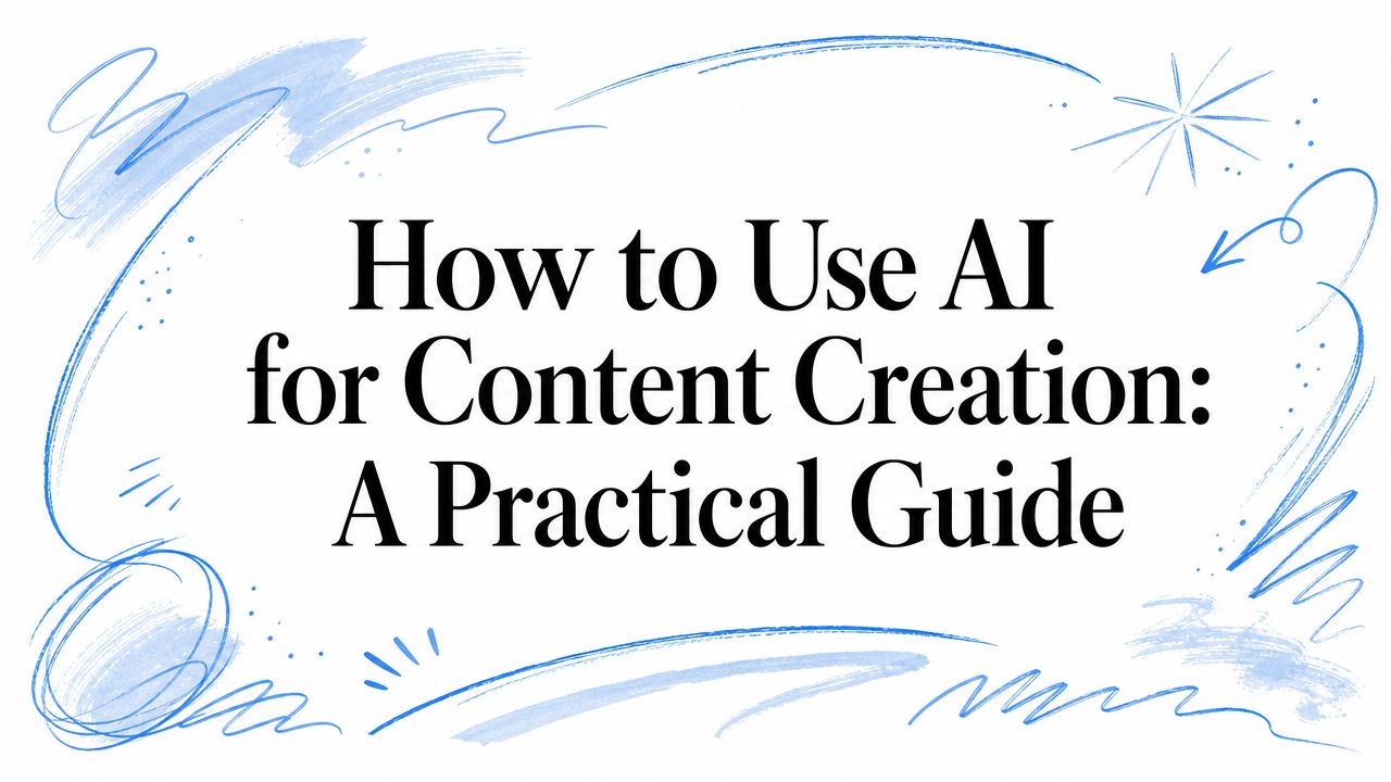 How to Use AI for Content Creation: A Practical Guide