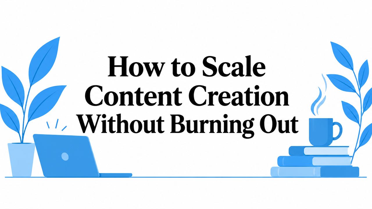 How to Scale Content Creation Without Burning Out